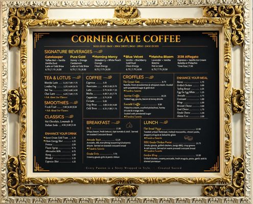 Menu photo 1 Corner Gate Coffee House Deland, FL