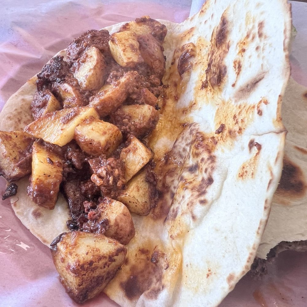 Chorizo and potato taco Chorizo and potato taco