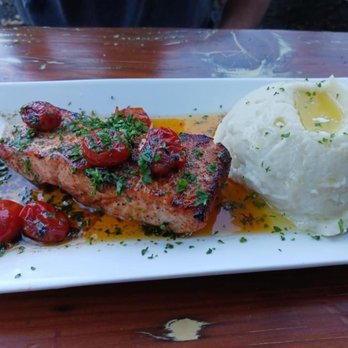 Timberline Restaurant - Salon in a butter wine sauce - Comfort Food Near Me - Guerneville, California