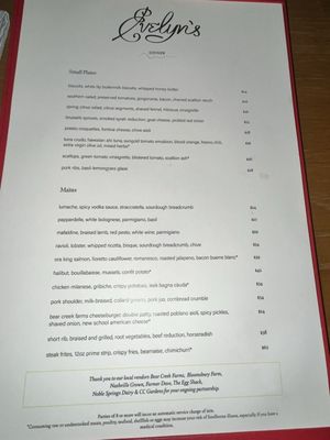 Menu photo 1 Evelyn's Nashville, TN