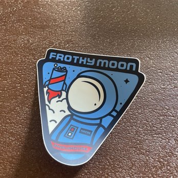 Frothy Moon Brewhouse - Frothy moon decal - Brewpubs Near Me - Williamsburg, Virginia