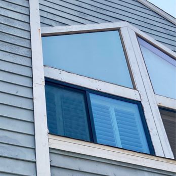 Smart Sun Control - Top angular window tinted with 15% Mirrored Privacy Tint. A+ product and install from their team! - Home Window Tinting Near Me - Tarzana, California