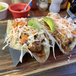 Travieso's - Shrimp and crab tacos.