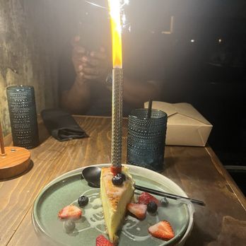 Miel de Agave - Birthday cheesecake. Delicious - Steakhouses Near Me - Chandler, Arizona Miel de Agave - Birthday cheesecake. Delicious - Steakhouses Near Me - Chandler, Arizona