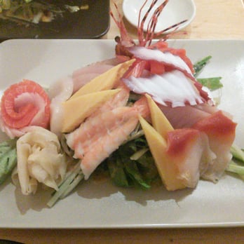 Momo Sushi  - Sashimi plate. All of the fish was fresh and mouth melting. Delicious - Japanese Near Me - Victoria, British Columbia