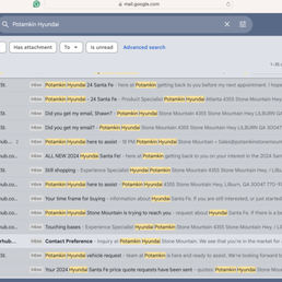 Shows extensive email communication with C. Hatch" prior to test drive and serious consideration to purchase. Shows extensive email communication with C. Hatch" prior to test drive and serious consideration to purchase.