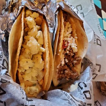 Condado Tacos - Lucy shell, 1 roasted chicken and 1 ground beef - Tacos Near Me - Saint Louis, Missouri