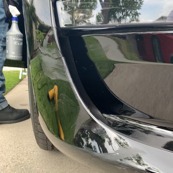 Bumper Buddies - Tesla Model 3 before - Mobile Dent Repair Near Me - Encino, California
