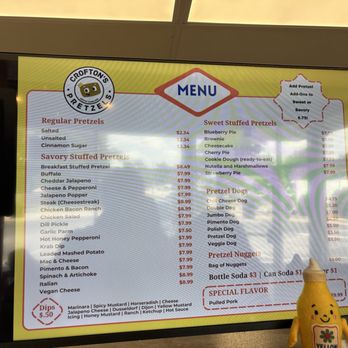 Crofton's Pretzels - Menu - Pretzels Near Me - Raleigh, North Carolina Crofton's Pretzels - Menu - Pretzels Near Me - Raleigh, North Carolina