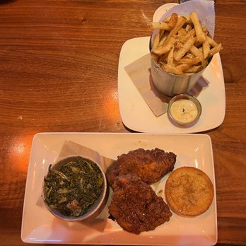 Rustic Root - Fried Chicken And side of truffle fries - Cocktail Bars Near Me - San Diego, California
