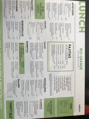Menu photo 6 Rio Grande Mexican Restaurant Greeley, CO