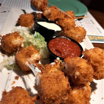 Max & Erma's - Cheese skewers appetizer with ranch and marinara sauces - American Near Me - Monroeville, Pennsylvania Max & Erma's - Cheese skewers appetizer with ranch and marinara sauces - American Near Me - Monroeville, Pennsylvania