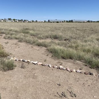 The Chinati Foundation - Stay on the path and do not go beyond the rock border during pandemic self-guided tour. If you do, don't come crying if a snake bites you! - Art Museums Near Me - Marfa, Texas The Chinati Foundation - Stay on the path and do not go beyond the rock border during pandemic self-guided tour. If you do, don't come crying if a snake bites you! - Art Museums Near Me - Marfa, Texas