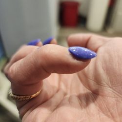 Expo Nails & Spa - All my nails are like this too thick and not going to the end of nail beds  waste of money and my time