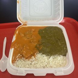 Cheese Paneer and butter chicken $16.99 before taxes