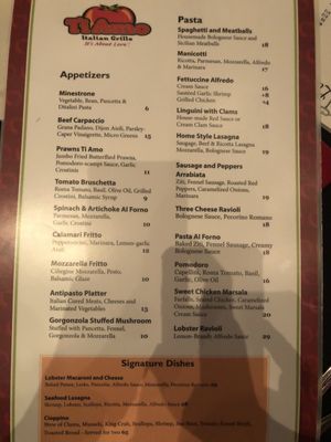 Menu photo 2 Ti Amo Italian Grille Carson City, NV Menu photo 2 Ti Amo Italian Grille Carson City, NV