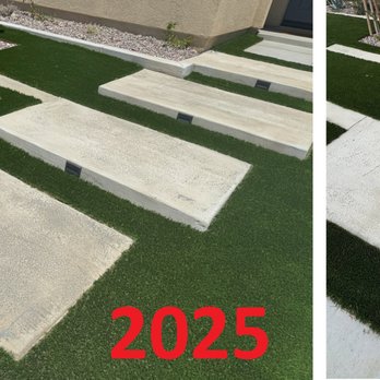 Lee's Concrete - concrete blotchyness. 2025 vs 2026. - Landscaping Near Me Lee's Concrete - concrete blotchyness. 2025 vs 2026. - Landscaping Near Me