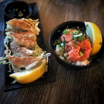 Nishikawa Ramen - Gyoza and spicy salmon bowl - Ramen Near Me - Phoenix, Arizona Nishikawa Ramen - Gyoza and spicy salmon bowl - Ramen Near Me - Phoenix, Arizona