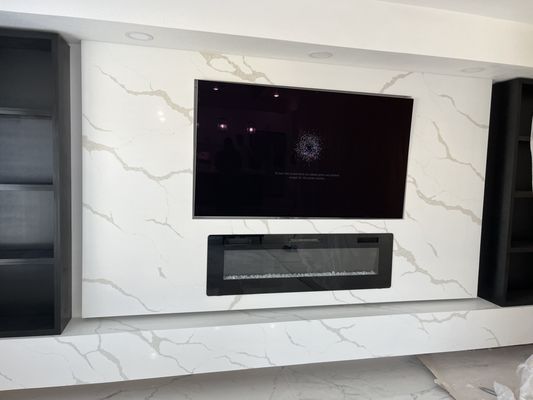 Entertainment Wall - We have the best prices on LV area, good quality material and work done professionally by a crew of experts, more than 8 years in the business. No job is too big or too small for us! We do Granite , Quartz , marble, bbq kitchens, fire pits, chimneys , shower walls , full kitchen backsplash, waterfalls , also we work with prefabs too! Ask about our pricing discount. Entertainment Wall - We have the best prices on LV area, good quality material and work done professionally by a crew of experts, more than 8 years in the business. No job is too big or too small for us! We do Granite , Quartz , marble, bbq kitchens, fire pits, chimneys , shower walls , full kitchen backsplash, waterfalls , also we work with prefabs too! Ask about our pricing discount.