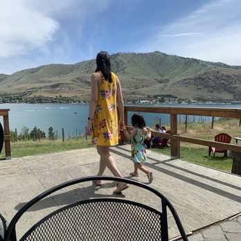 Vin du Lac Winery & Bistro - Our table view - New American Near Me - Chelan, Washington