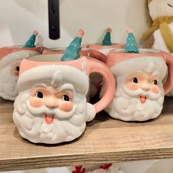 Itty Bitty Bella - THE December Diamonds pink Santa mug+spoon .. in the FLESH?!