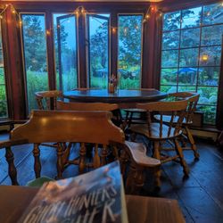 Barnard Inn Restaurant - There's the table Corinna, the owner, told us we could have and then asked us to move. STILL EMPTY when we left!