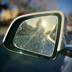Whalers Car Wash - Water spots left on mirror!
