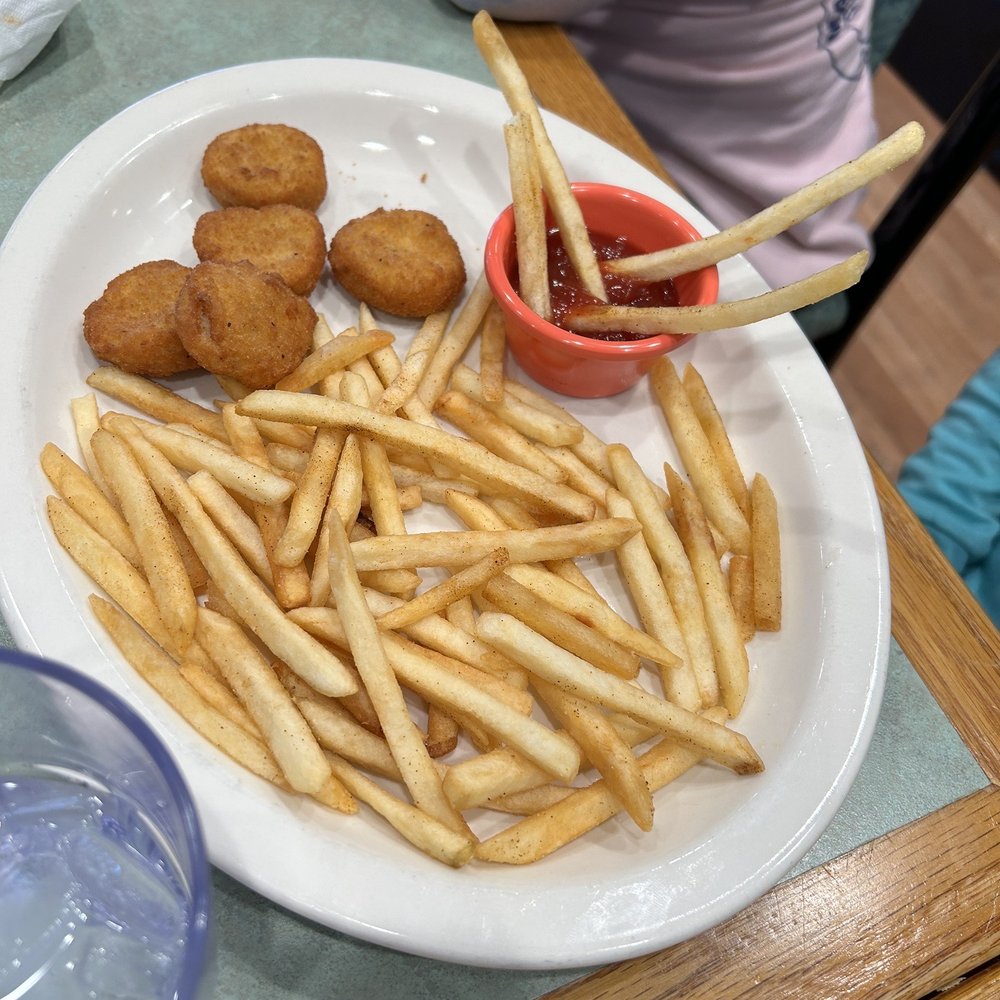 La Katrina - Kids nuggets and fries (yes my child added the fries to the ketchup - it is not served that way) - Mexican Near Me - Morro Bay, California