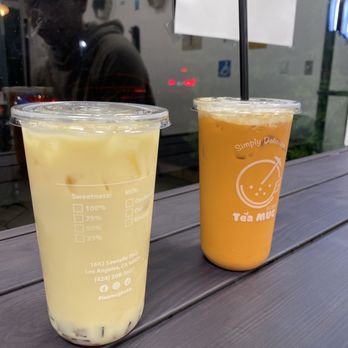Tea Mug Boba - Jasmine Milk Tea and Sea Cream Thai Tea - Bubble Tea Near Me - Los Angeles, California Tea Mug Boba - Jasmine Milk Tea and Sea Cream Thai Tea - Bubble Tea Near Me - Los Angeles, California