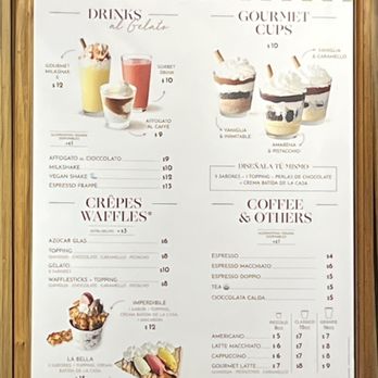 Amorino - Menu - Desserts Near Me - Mahahual, ROO