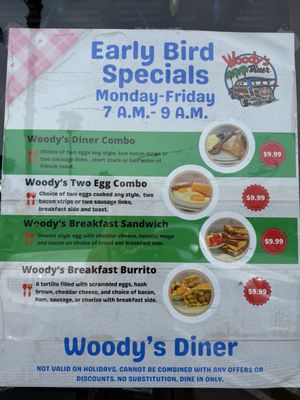 Menu photo 1 Woody's Diner Huntington Beach, CA
