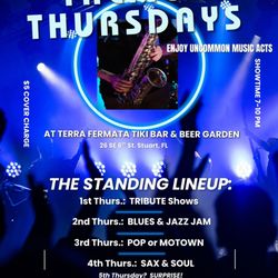 Harmony Music Events - Presenting fantastic themed music shows every Thurs. at Terra Fermata in Stuart, FL! Full schedule on the HarmonyLiveMusic.com website