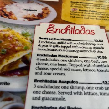 El Rodeo - Enchiladas Menu! - Mexican Near Me - Urbandale, Iowa
