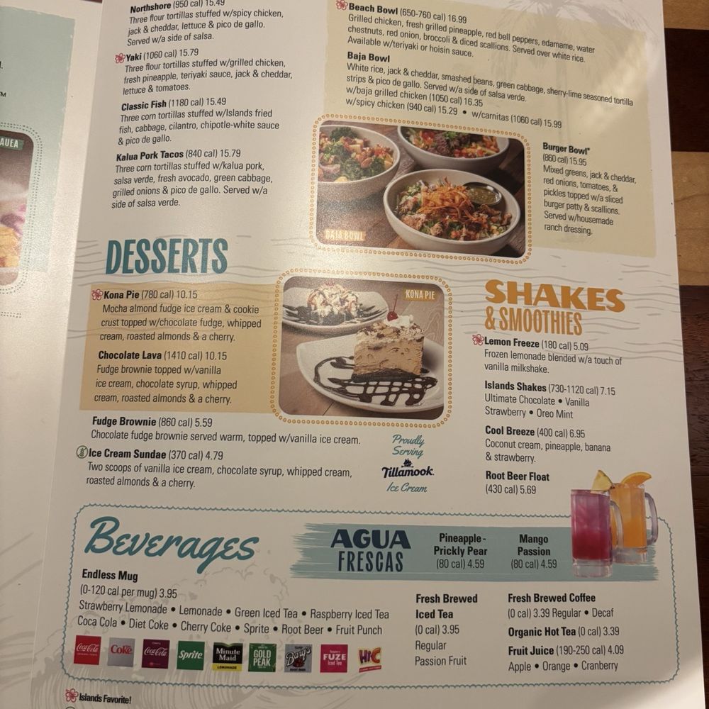 Islands Restaurant - Menu - Burgers Near Me - Monterey, California