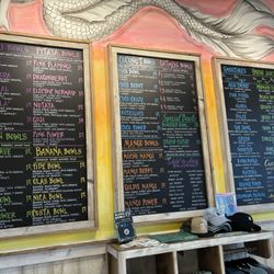 Playa Bowls - Menu