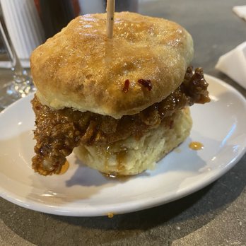 Bomb Biscuit - Hot Honey Chicken Biscuit - Breakfast & Brunch Near Me - Atlanta, Georgia