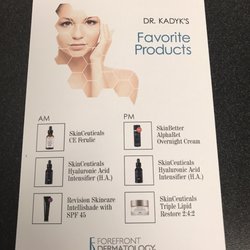 Forefront Dermatology O' Fallon, MO - Dr. Kadyk's Favorite Products
