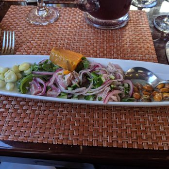 Tumi Peruvian and Italian Kitchen - Tuna ceviche amid all the trimmings - Italian Near Me - Hyannis, Massachusetts Tumi Peruvian and Italian Kitchen - Tuna ceviche amid all the trimmings - Italian Near Me - Hyannis, Massachusetts