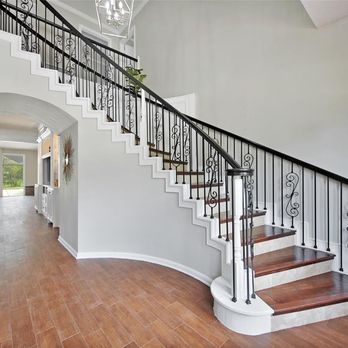 Modern Properties - Custom stairs/ stair railings - Painters Near Me Modern Properties - Custom stairs/ stair railings - Painters Near Me