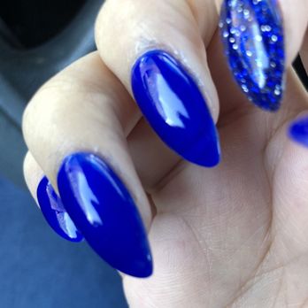 Highland Nail Bar - My cuticles are just a mess. Sorry about the blue, it was hard to scrub off. They don't have nail brushes to clean you fingers. - Nail Salons Near Me - Dallas, Texas Highland Nail Bar - My cuticles are just a mess. Sorry about the blue, it was hard to scrub off. They don't have nail brushes to clean you fingers. - Nail Salons Near Me - Dallas, Texas