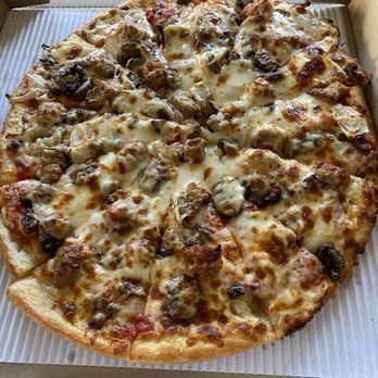 Craft House Pizza - Large sausage, mushroom and onion pizza to go, - Pizza Near Me - Louisville, Kentucky Craft House Pizza - Large sausage, mushroom and onion pizza to go, - Pizza Near Me - Louisville, Kentucky
