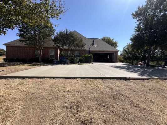 Concrete Driveway - This driveway was done with 1/2 rebar, 4000psi; due to the way the land was in the property. Concrete Driveway - This driveway was done with 1/2 rebar, 4000psi; due to the way the land was in the property.