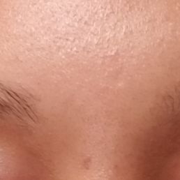 Both eyebrow. Not much of a shape