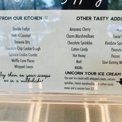 Hattie Jane's Creamery - Topping options