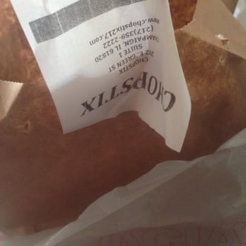 Chopstix - The owner tried to tell us the staple was from the bag.  Here is the staple that is still on the bag. - Chinese Near Me - Champaign, Illinois