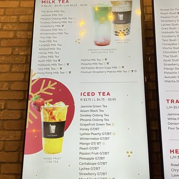 Brew Tea Bar - Wall menu - Coffee & Tea Near Me - Las Vegas, Nevada Brew Tea Bar - Wall menu - Coffee & Tea Near Me - Las Vegas, Nevada