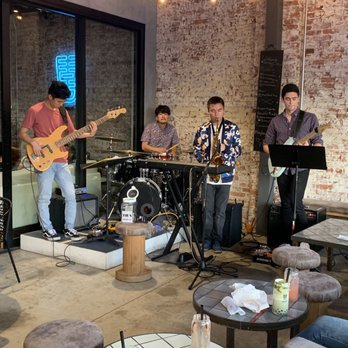 Hey Hey - The band playing Friday evening. - Coffee & Tea Near Me - Los Angeles, California