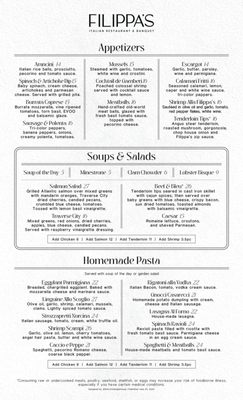 Menu photo 3 Filippa's Restaurant Shelby Township, MI Menu photo 3 Filippa's Restaurant Shelby Township, MI