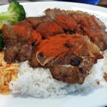 Dolphin Bay - Salt & pepper pork chop rice - Taiwanese Near Me - Boston, Massachusetts