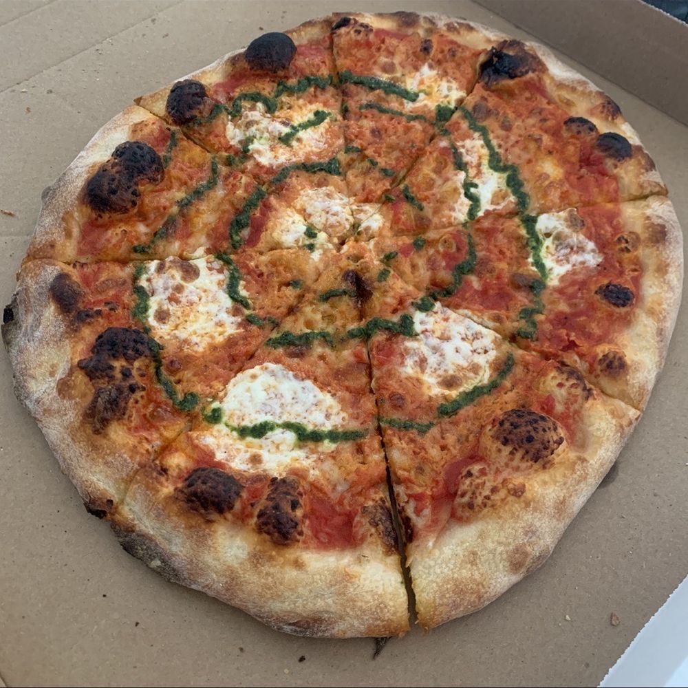 Pizzanada - Pesto Vodka pizza tie dye - Empanadas Near Me - Bloomfield, New Jersey